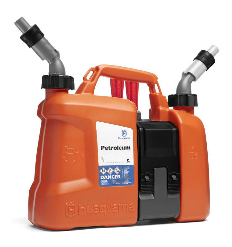 Bidon double Husqvarna avec Porte-Outils Bidon double Husqvarna avec Porte-Outils