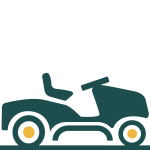 Tracteur tondeuse éjection latérale
