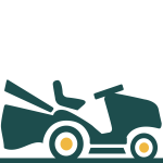 Tracteur tondeuse éjection arrière